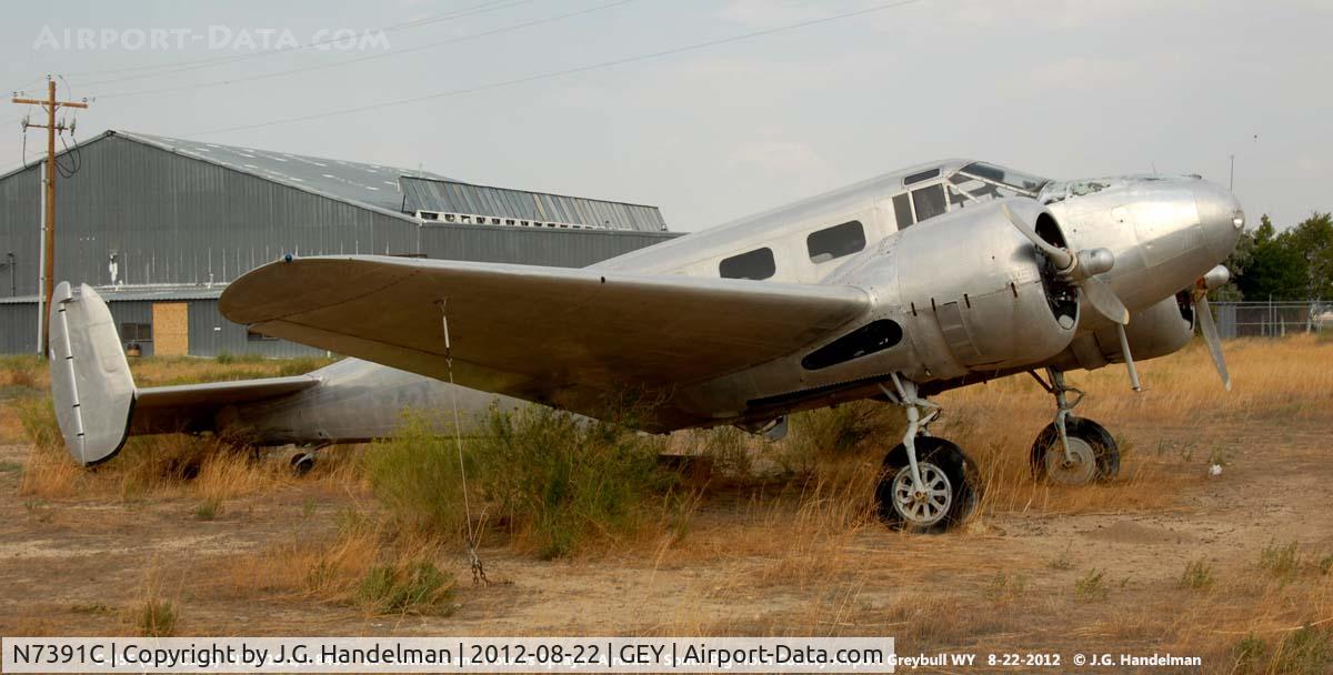 N7391C, 1957 Beech C18S (C-45F) C/N 8460 (44-87201), At defunct museum.