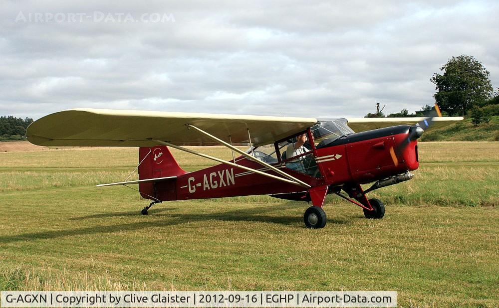 G-AGXN, 1946 Auster J-1N Alpha C/N 1963, Originally owned to, G.Brady & Co Ltd in January 1946 and currently owned to a Trustee of, Gentleman's Aerial Touring Carriage Group since August 2006.