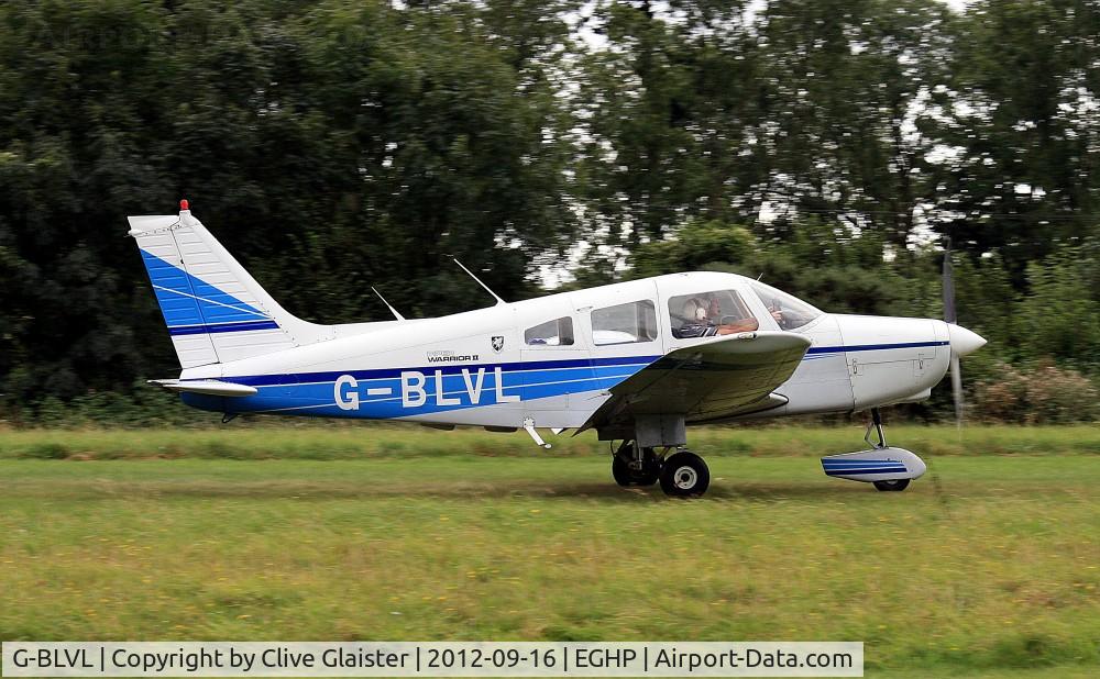 G-BLVL, 1984 Piper PA-28-161 Cherokee Warrior II C/N 28-8416109, Ex: N43677 > G-BLVL - Originally owned to, C.S.E. Aviation Ltd in February 1985 and currently owned to, TG Aviation Ltd since May 2003.