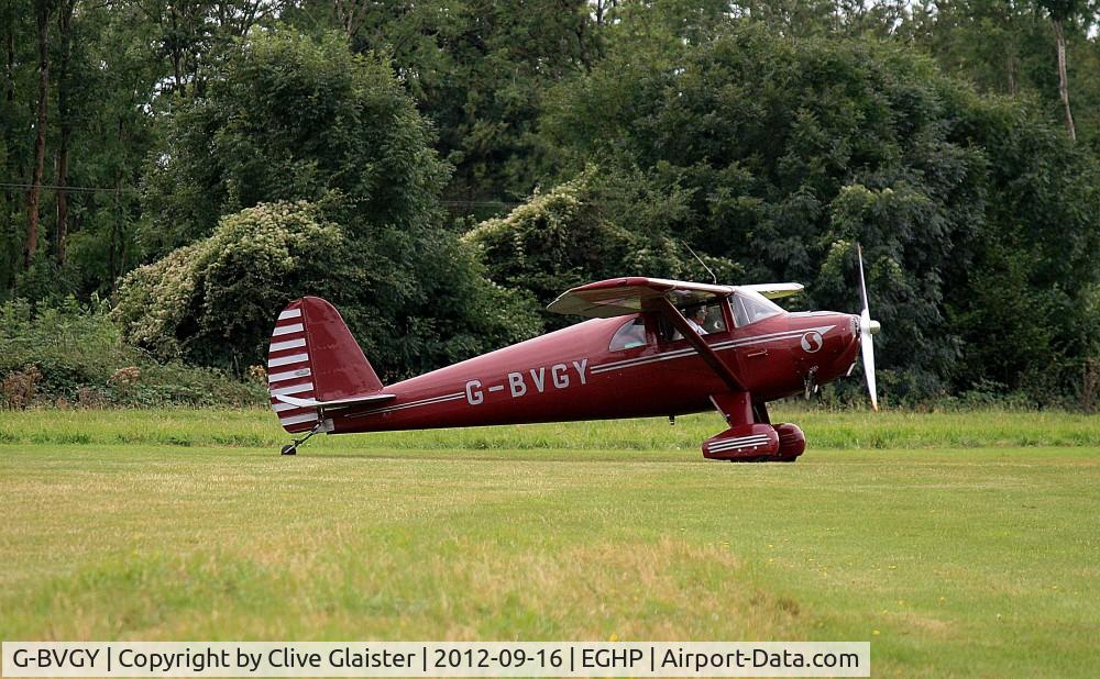 G-BVGY, 1947 Luscombe 8E Silvaire C/N 4754, Ex: NC2027K > N2027K > G-BVGY - In private hands in November 1993 and currently with, Torquil Aviatin Ltd since June 2012.