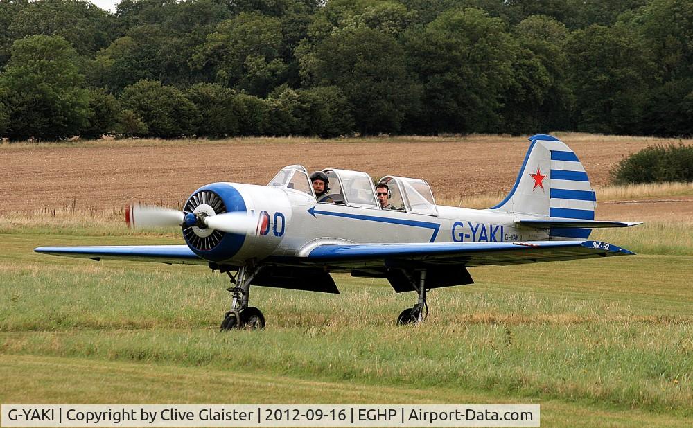 G-YAKI, 1986 Bacau Yak-52 C/N 866904, Ex: DOSAAF 100 Yellow > LY-ANM > G-YAKI - Originally in private hands in September 1994 and currently owned to, Yak One Ltd since November 1994.