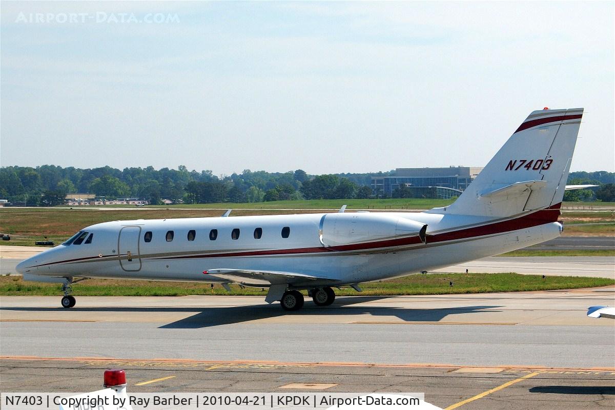 N7403, 2008 Cessna 680 Citation Sovereign C/N 680-0222, Cessna Citation Sovereign [680-0222] Atlanta-Dekalb Peachtree~N 21/04/2010
