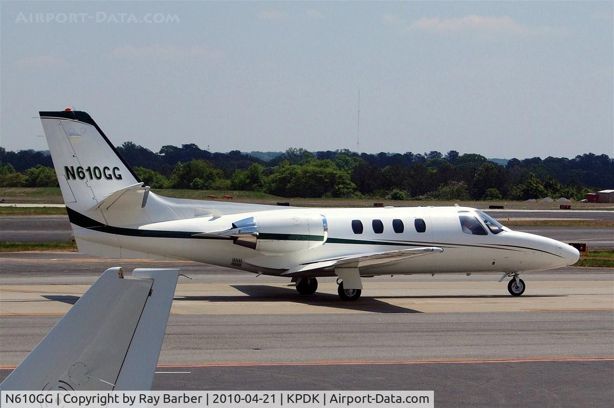 N610GG, 1980 Cessna 501 Citation I/SP C/N 501-0170, Cessna Citation 1SP [501-0170] Atlanta-Dekalb Peachtree~N 21/04/2010