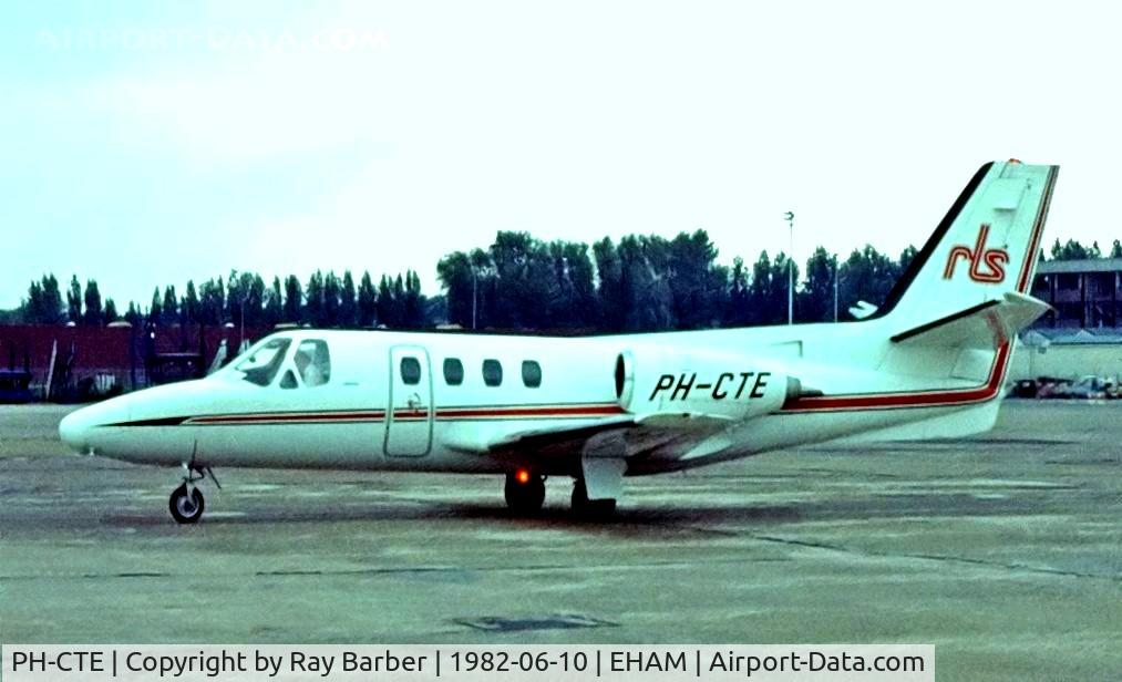 PH-CTE, 1974 Cessna 500 Citation I C/N 500-0167, Cessna Citation I [500-0167] Schiphol~PH 10/06/1982