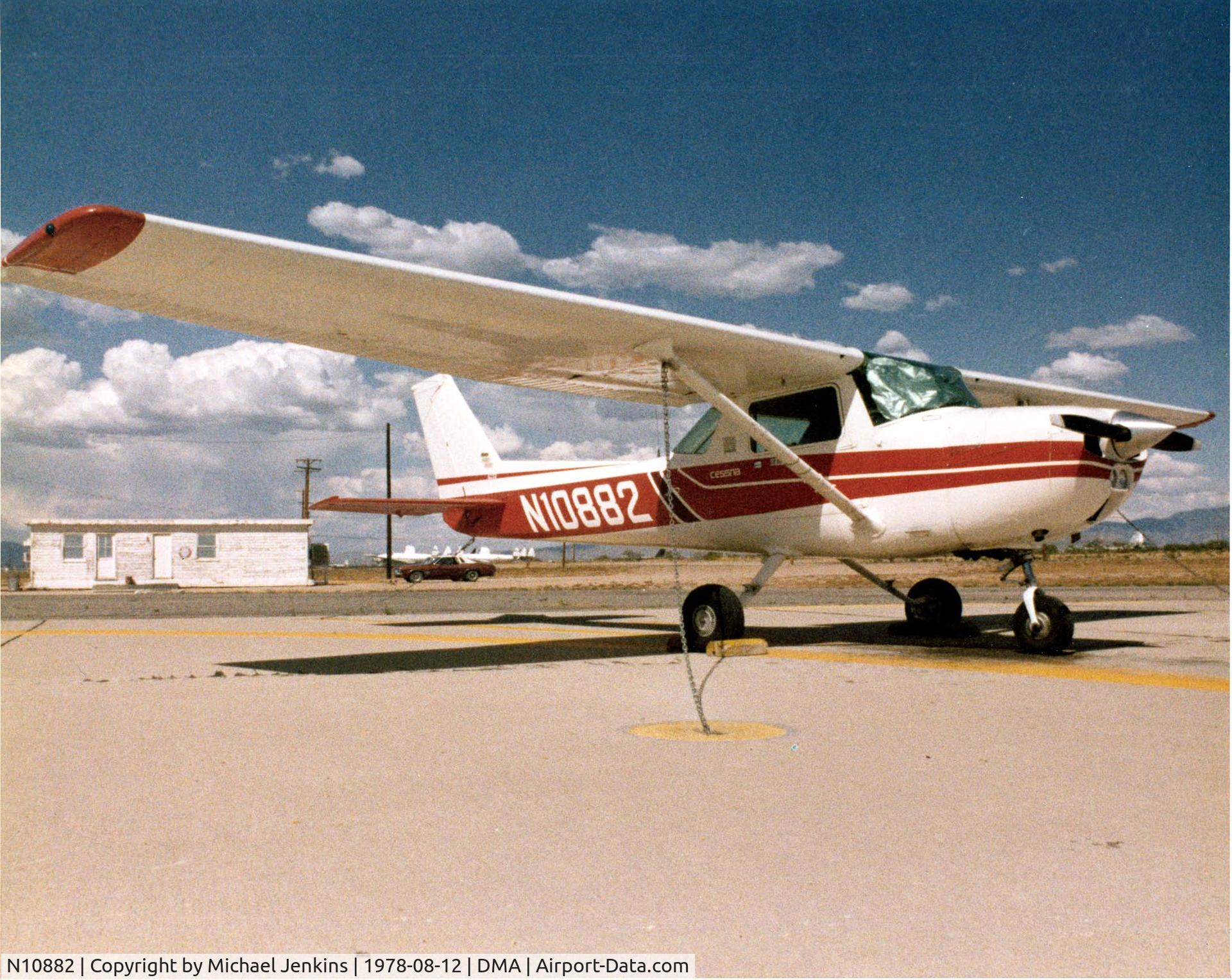 N10882, Cessna 150L C/N Not known, Cessna 150L, Davis-Monthan AFB Aero Club, Tucson Arizona. 

Accident Thursday, December 19, 1985 in TUCSON, AZ
http://www.ntsb.gov/aviationquery/brief.aspx?ev_id=20001214X38449&key=1