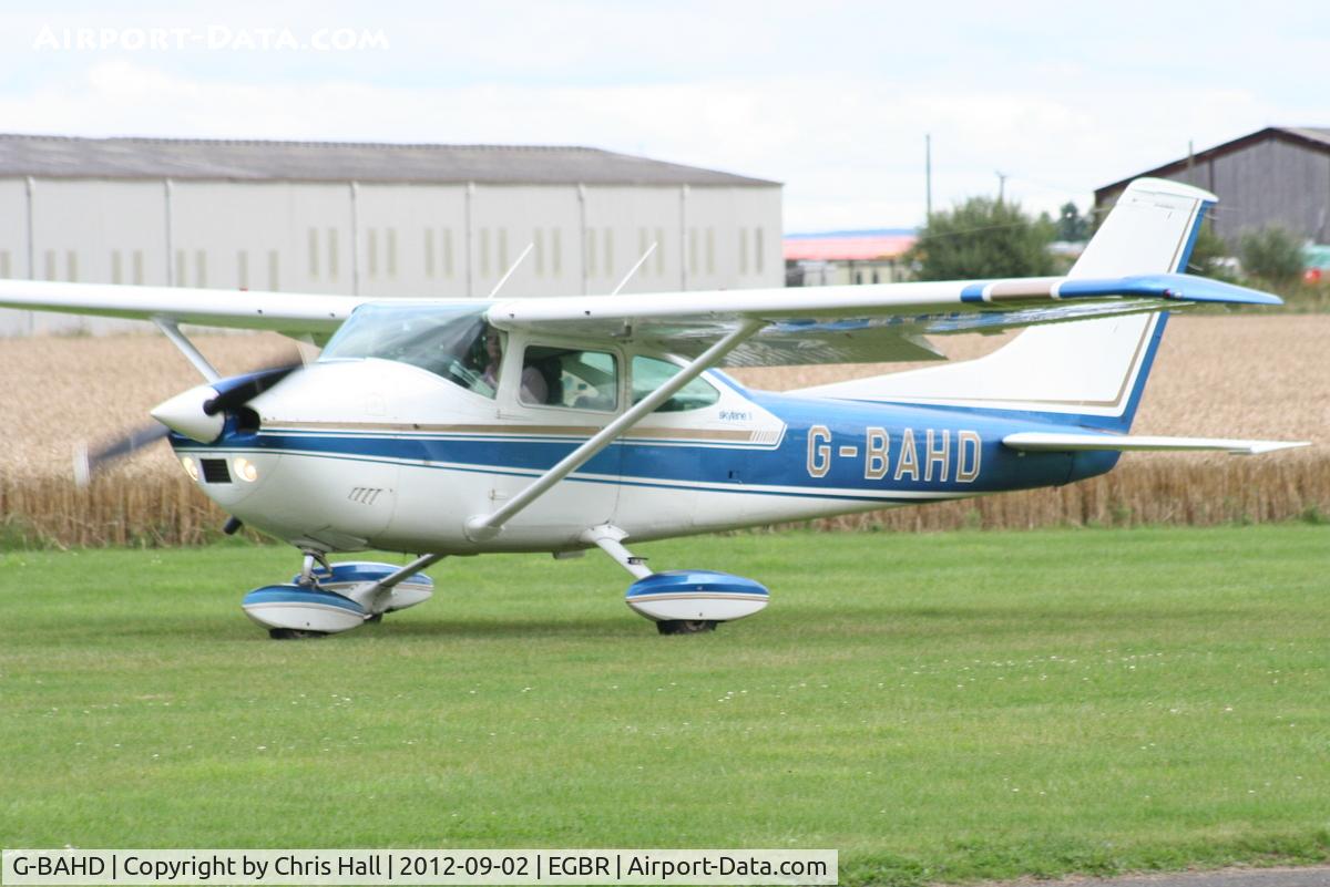 G-BAHD, 1972 Cessna 182P Skylane Skylane C/N 18261501, At the Real Aeroplane Club's Wings & Wheels fly-in, Breighton