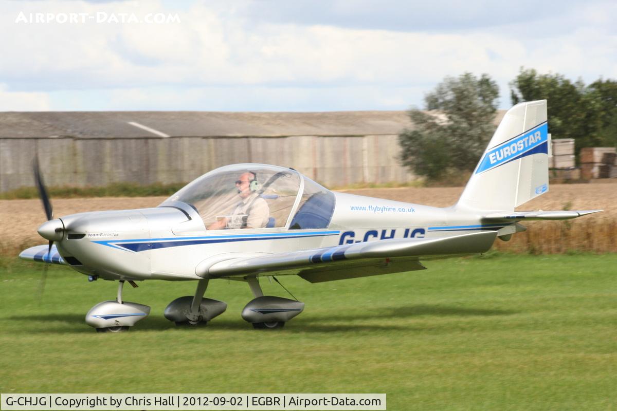 G-CHJG, 2012 Cosmik EV-97 TeamEurostar UK C/N 3938, At the Real Aeroplane Club's Wings & Wheels fly-in, Breighton