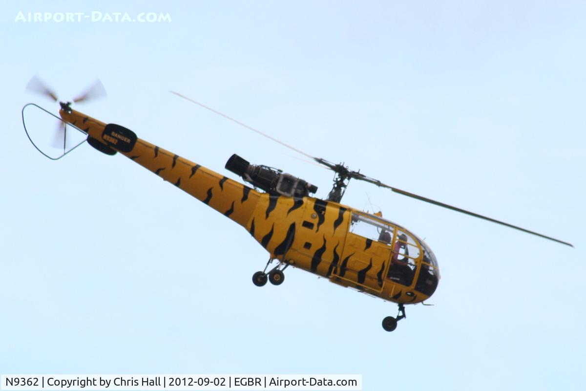 N9362, 1970 Aerospatiale SA-316B Alouette III C/N 1739, At the Real Aeroplane Club's Wings & Wheels fly-in, Breighton