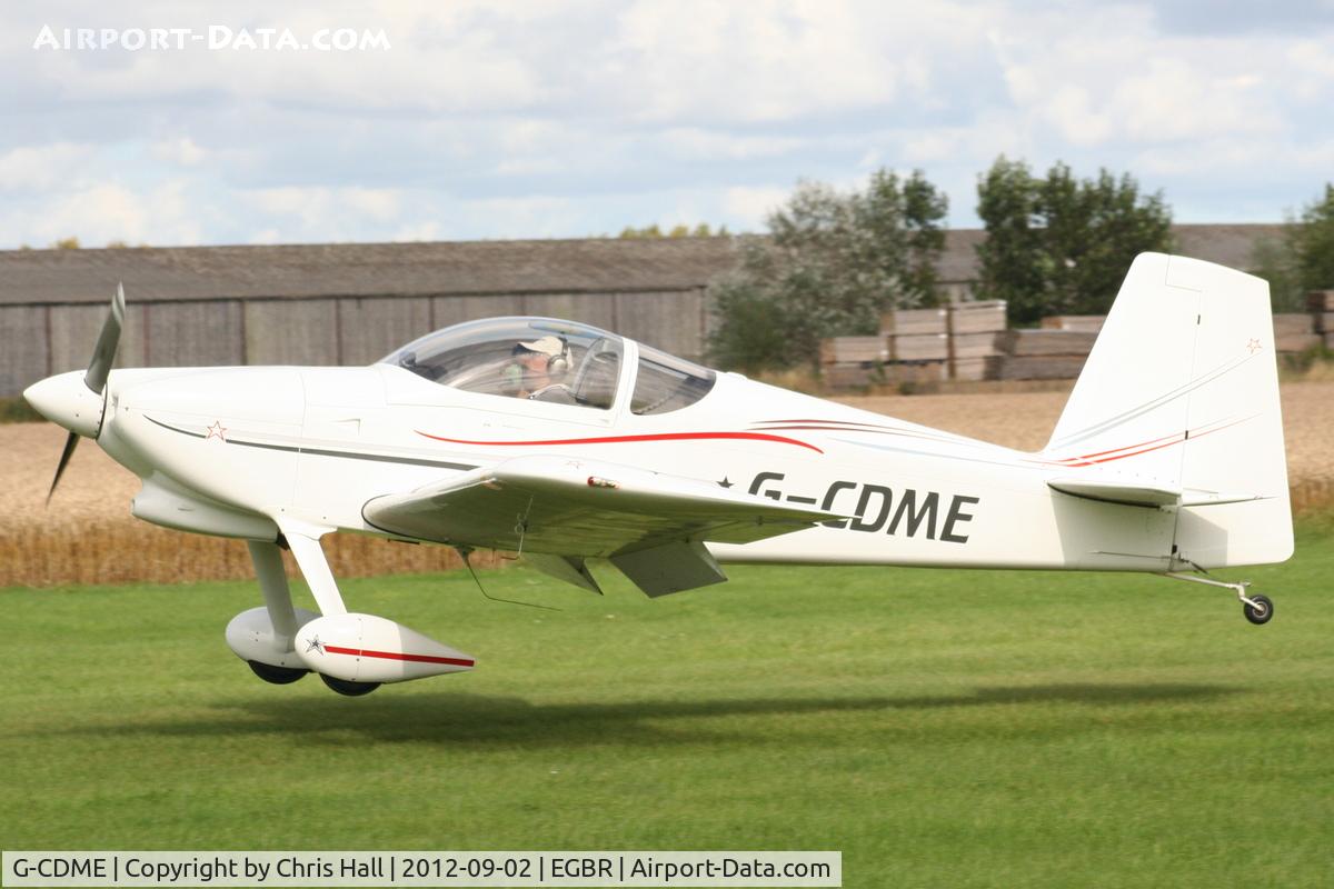 G-CDME, 2006 Vans RV-7 C/N PFA 323-14151, At the Real Aeroplane Club's Wings & Wheels fly-in, Breighton