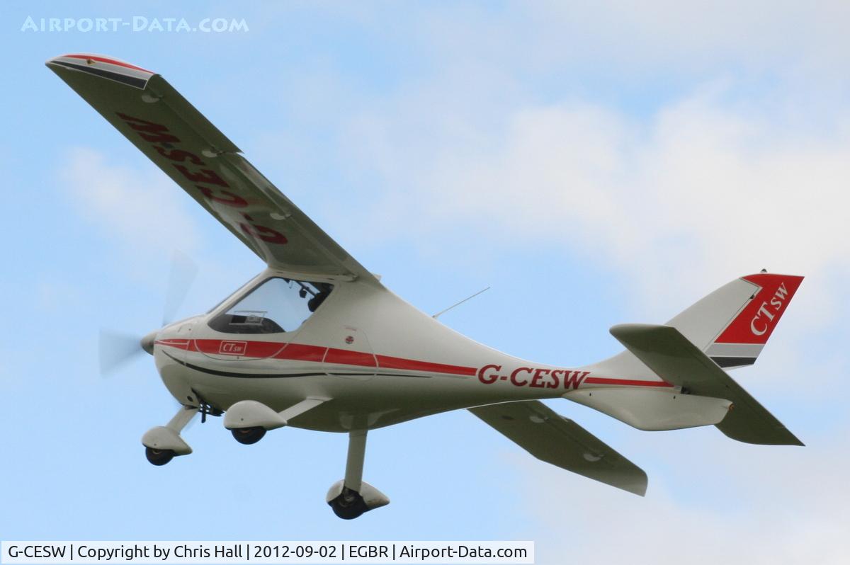 G-CESW, 2007 Flight Design CTSW C/N 8296, At the Real Aeroplane Club's Wings & Wheels fly-in, Breighton