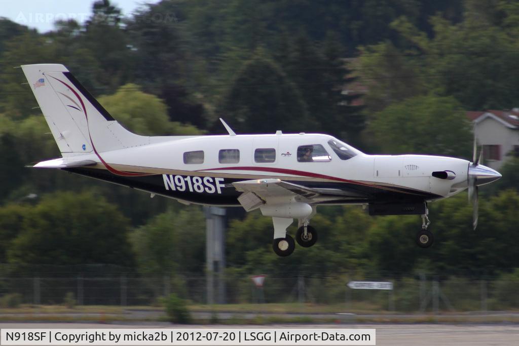 N918SF, 2004 Piper PA-46-500TP Malibu Meridian C/N 4697194, Landing
