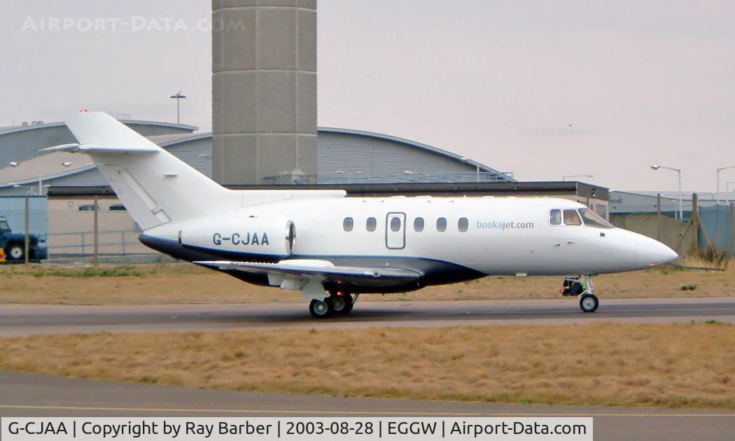 G-CJAA, 1993 British Aerospace BAe.125 Series 800B C/N 258240, Hawker-Siddeley 125/800B [258240] Luton~G 28/08/2003