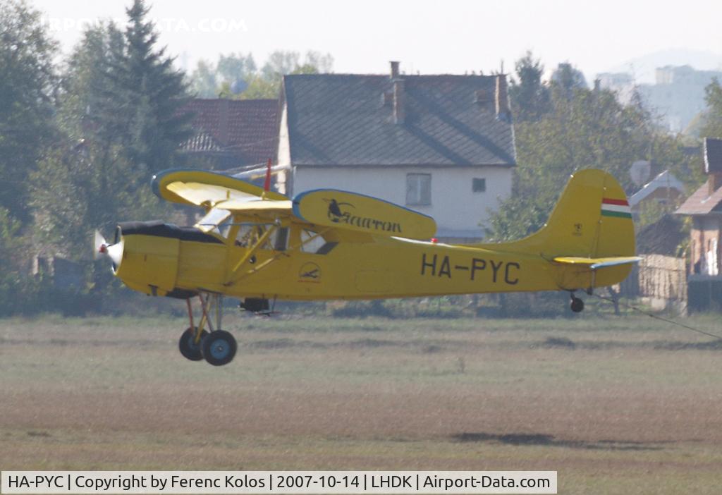 HA-PYC, 1969 PZL-Okecie PZL-101A Gawron C/N 119292, Dunakeszi