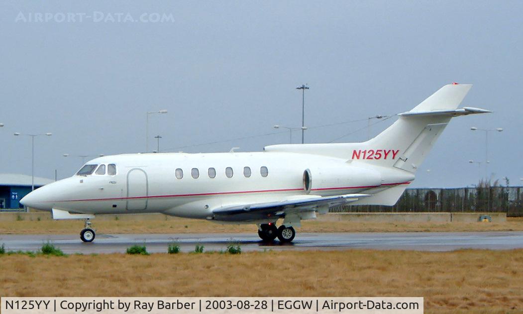 N125YY, 1980 British Aerospace HS.125 Series 700B C/N 257115, Hawker-Siddeley 125/700A [257115] Luton~G 28/08/2003