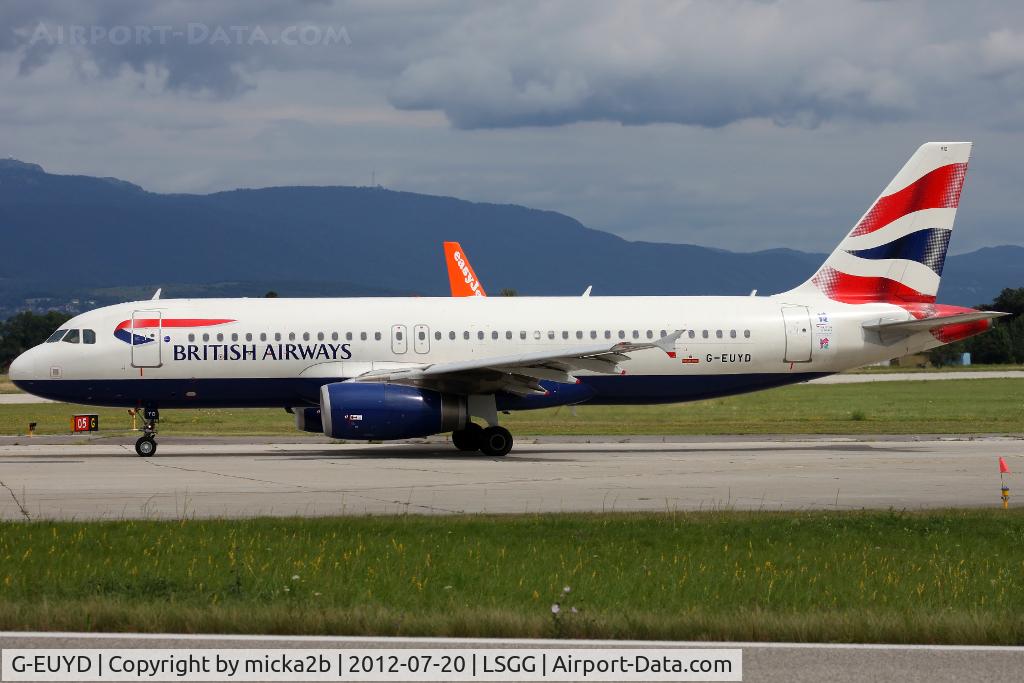 G-EUYD, 2008 Airbus A320-232 C/N 3726, Taxiing