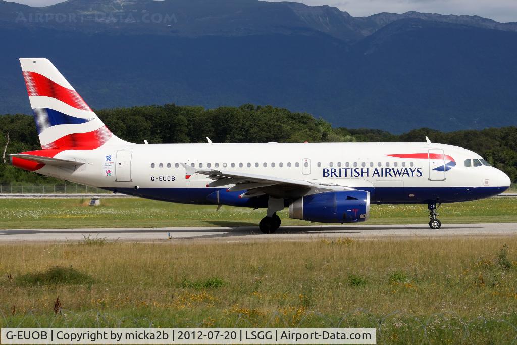 G-EUOB, 2001 Airbus A319-131 C/N 1529, Taxiing