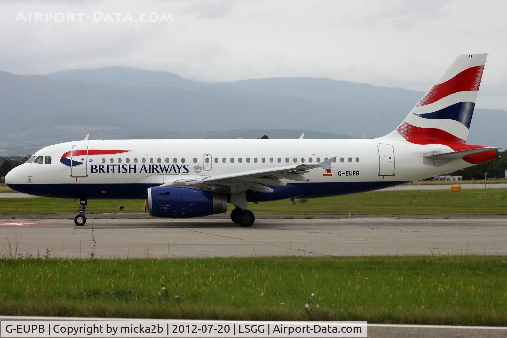 G-EUPB, 1999 Airbus A319-131 C/N 1115, Taxiing