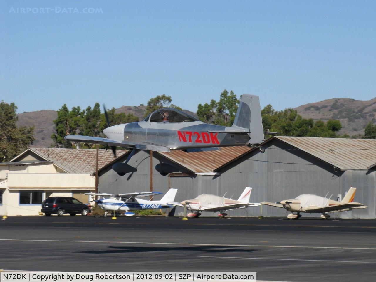N72DK, Vans RV-8 C/N 82427, 2010 Koon VAN's RV-8, landing Rwy 22