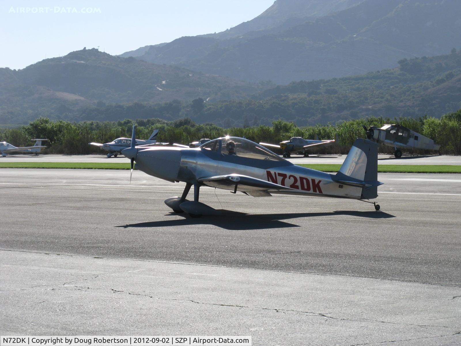 N72DK, Vans RV-8 C/N 82427, 2010 Koon VAN's RV-8, taxi off the active