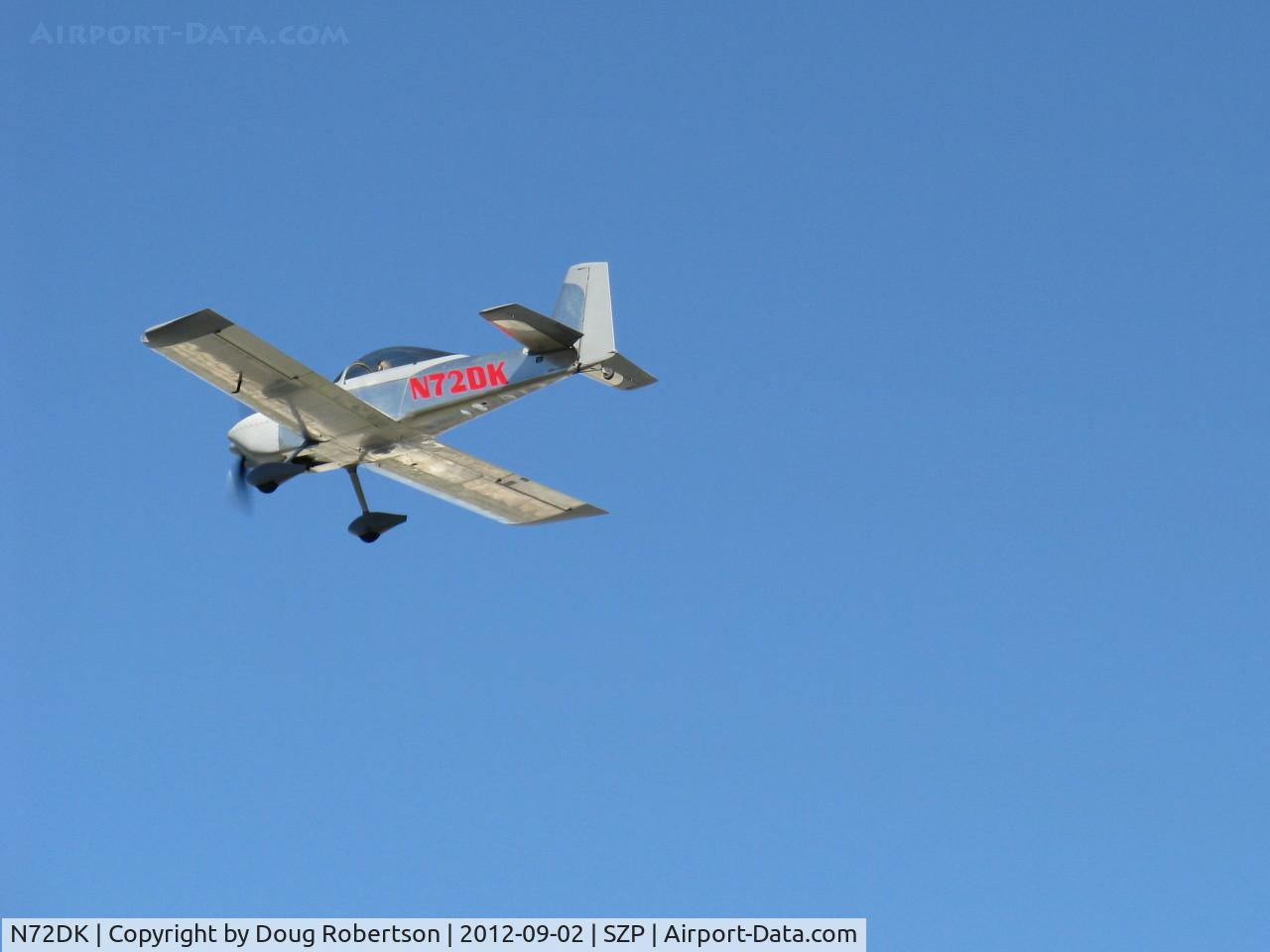 N72DK, Vans RV-8 C/N 82427, 2010 Koon VAN's RV-8, takeoff climb Rwy 22