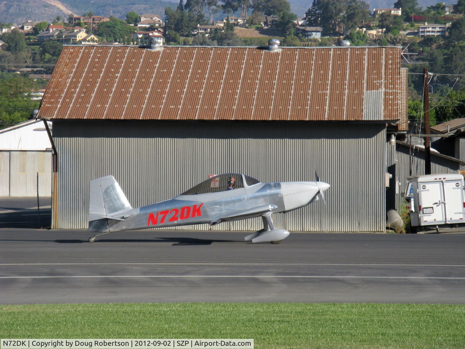 N72DK, Vans RV-8 C/N 82427, 2010 Koon VAN's RV-8, taxi