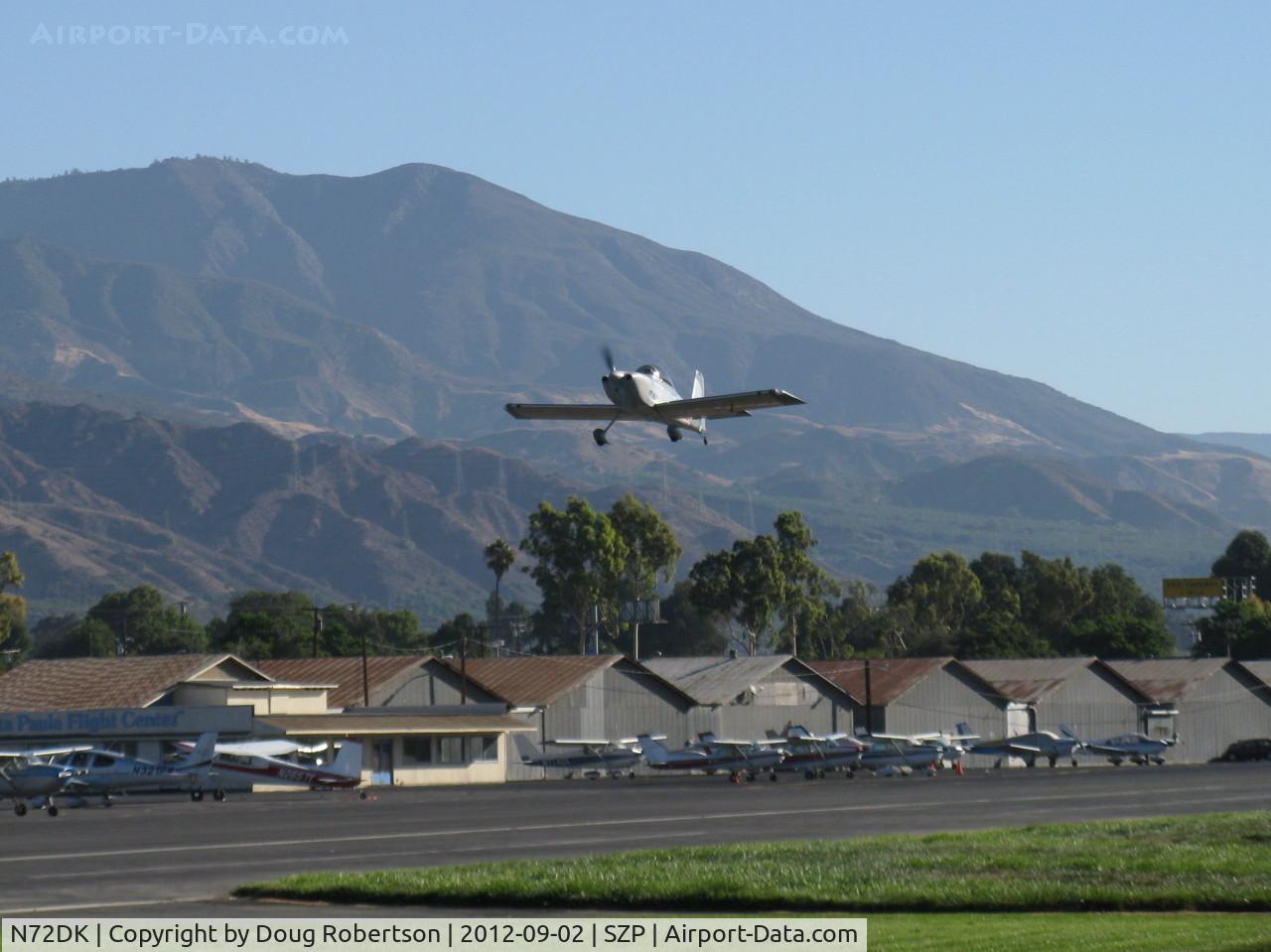 N72DK, Vans RV-8 C/N 82427, 2010 Koon VAN's RV-8, fast takeoff climb Rwy 22