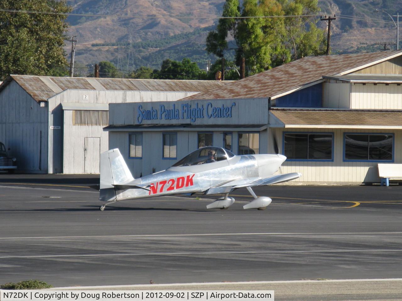 N72DK, Vans RV-8 C/N 82427, 2010 Koon VAN's RV-8, taxi to Rwy 22