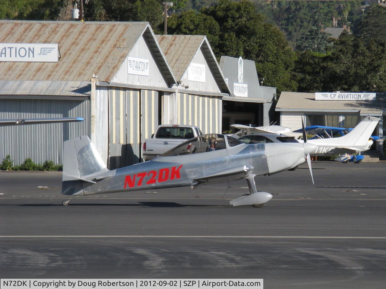N72DK, Vans RV-8 C/N 82427, 2010 Koon VAN's RV-8, taxi to Rwy 22
