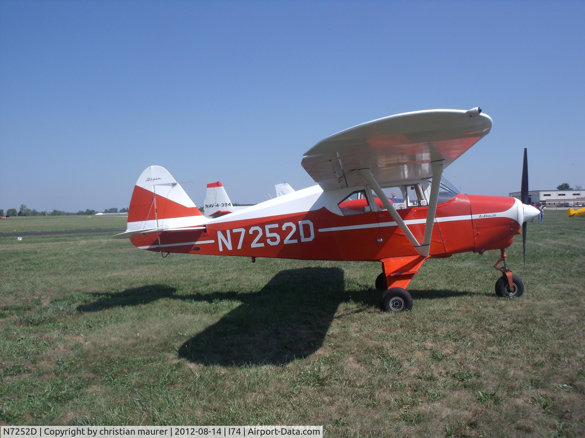N7252D, Piper PA-22-150 C/N 22-5078, piper tri-pacer