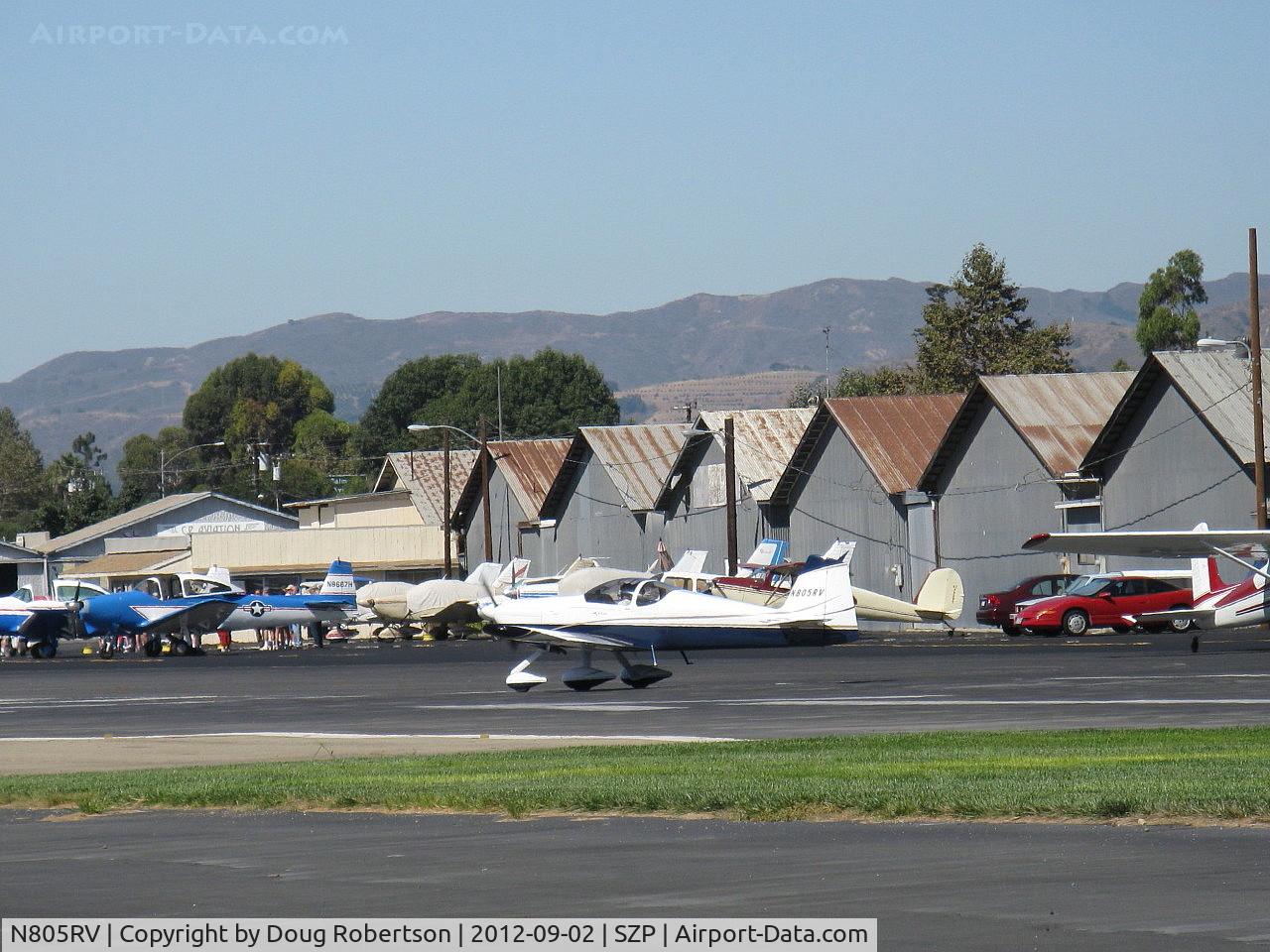 N805RV, 2007 Vans RV-6A C/N 25686, 2007 Dierenfield VAN's RV-6A, Lycoming IO-390-X 210 Hp, takeoff roll Rwy 22