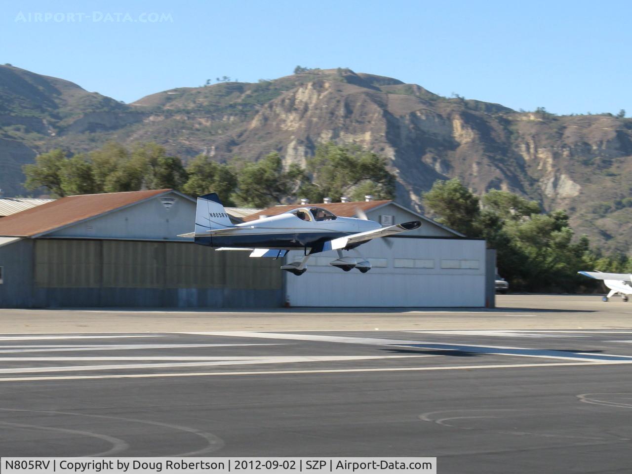N805RV, 2007 Vans RV-6A C/N 25686, 2007 Dierenfield VAN's RV-6A, Lycoming IO-390-X 210 Hp, landing Rwy 22