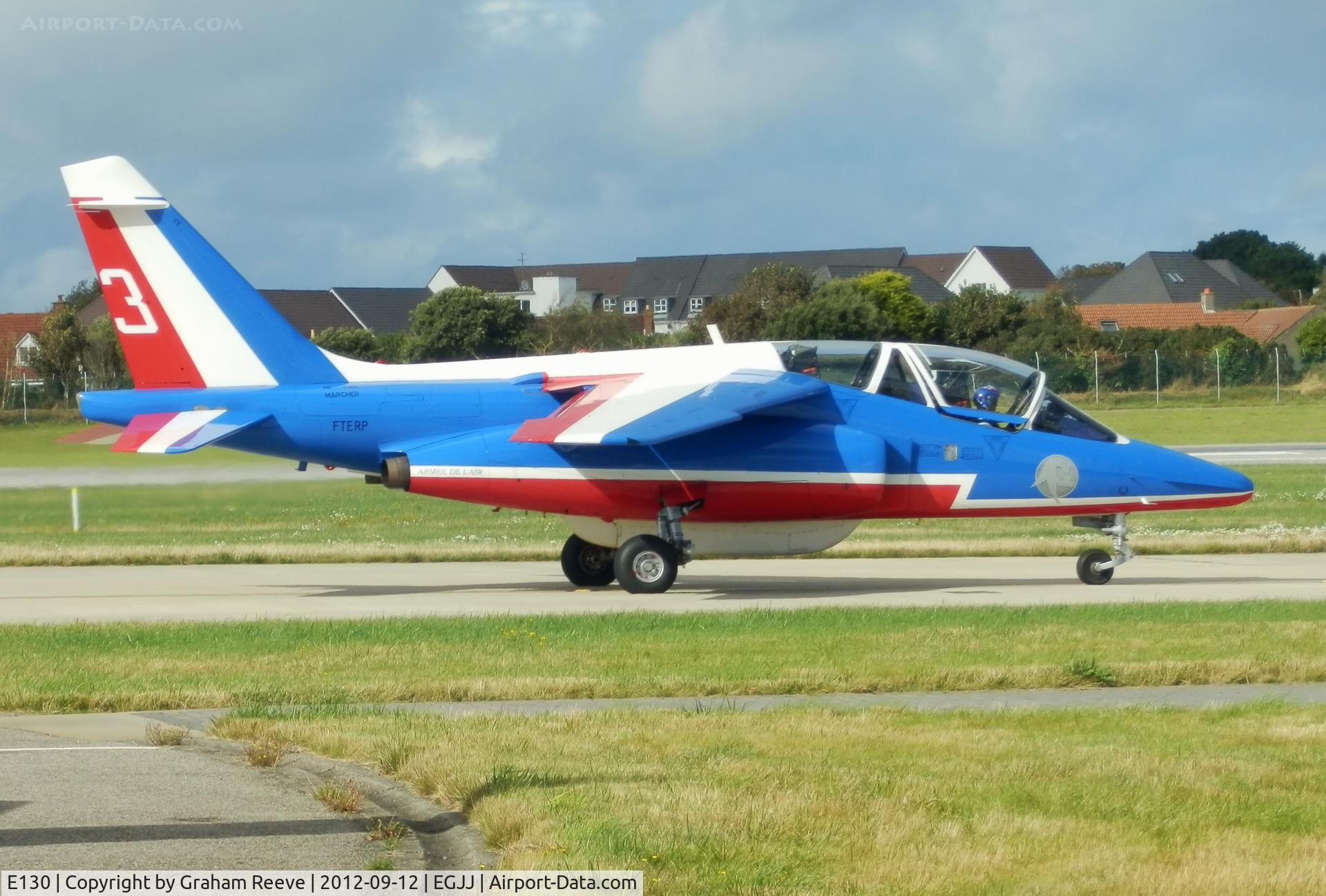 E130, Dassault-Dornier Alpha Jet E C/N E130, About to depart.