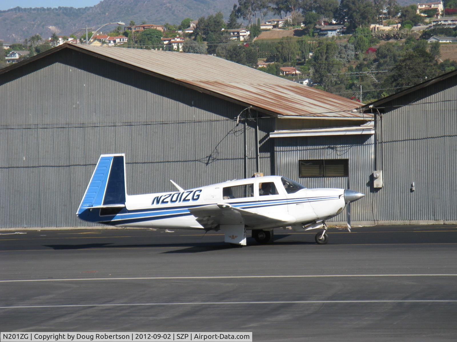 N201ZG, 1978 Mooney M20J 201 C/N 24-0640, 1978 Mooney M20J 201, Lycoming IO-360-A3B6D 200 Hp, taxi to 22