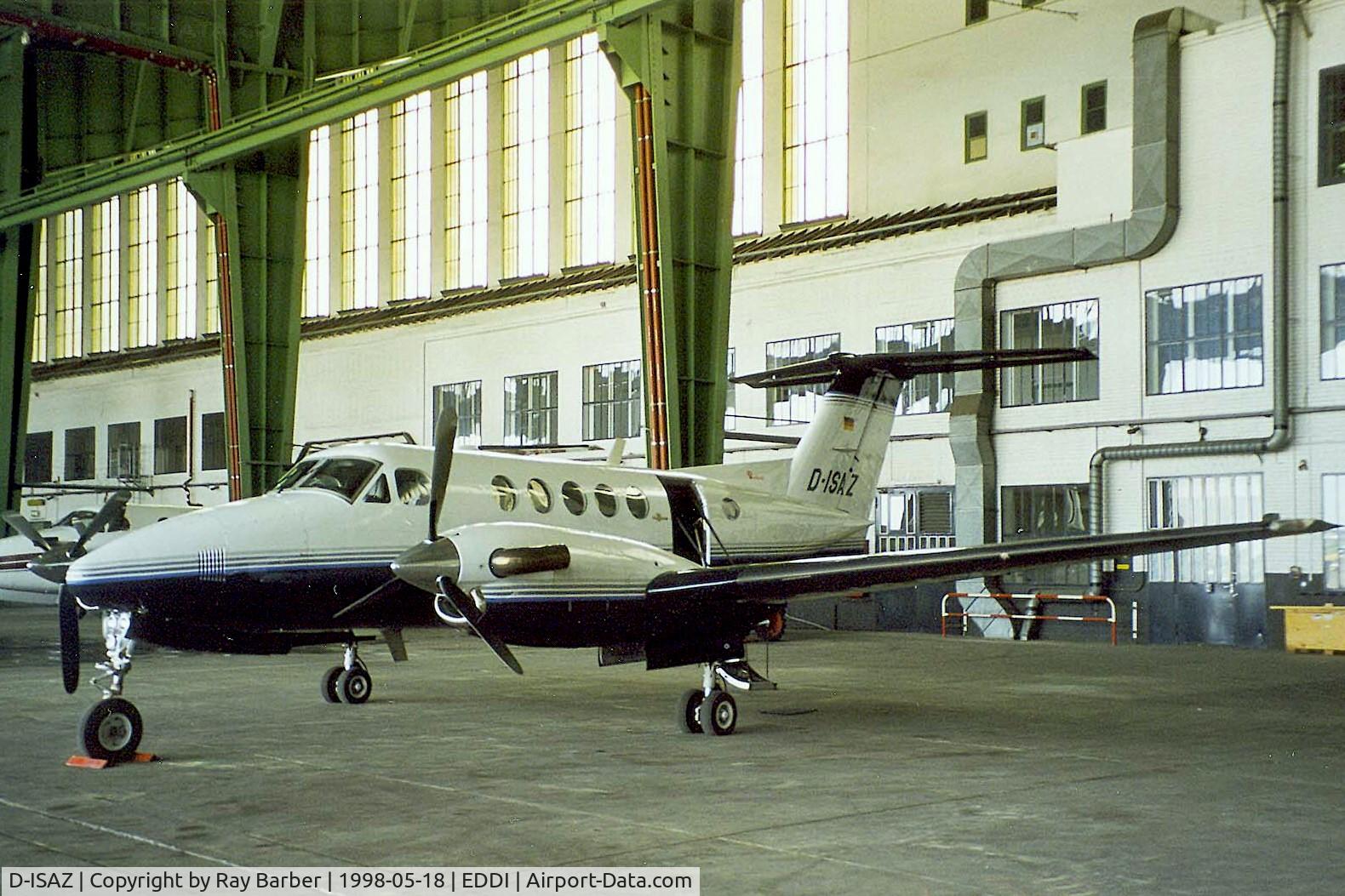 D-ISAZ, 1981 Beech B200 King Air C/N BB-983, Beech B200 Super King Air [BB-983] Berlin-Tempelhof~D 18/05/1998