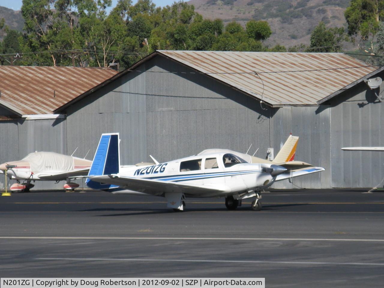 N201ZG, 1978 Mooney M20J 201 C/N 24-0640, 1978 Moony M20J 201, Lycoming IO-360-A3B6D 200 Hp, taxi to 22