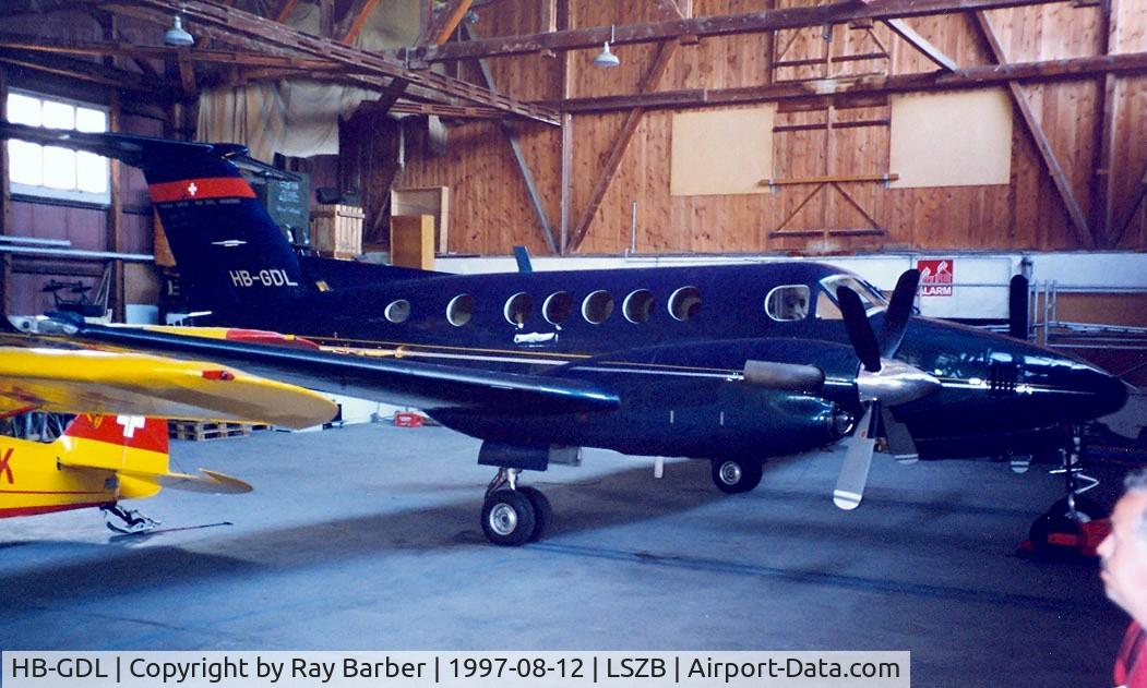 HB-GDL, 1982 Beech 200 Super King Air C/N BB-1079, Beech B200 Super King Air [BB-1079] Bern Belp~HB 12/08/1997