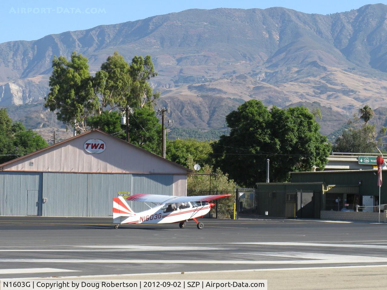 N1603G, 1968 Champion 7ECA Citabria C/N 609, 1968 Champion 7ECA CITABRIA, Lycoming O-235 115 Hp, holding short 22