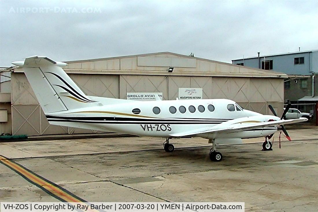 VH-ZOS, 1976 Beech 200 King Air C/N BB-145, Beech 200 Super King Air [BB-145] Essendon~VH 20/03/2007