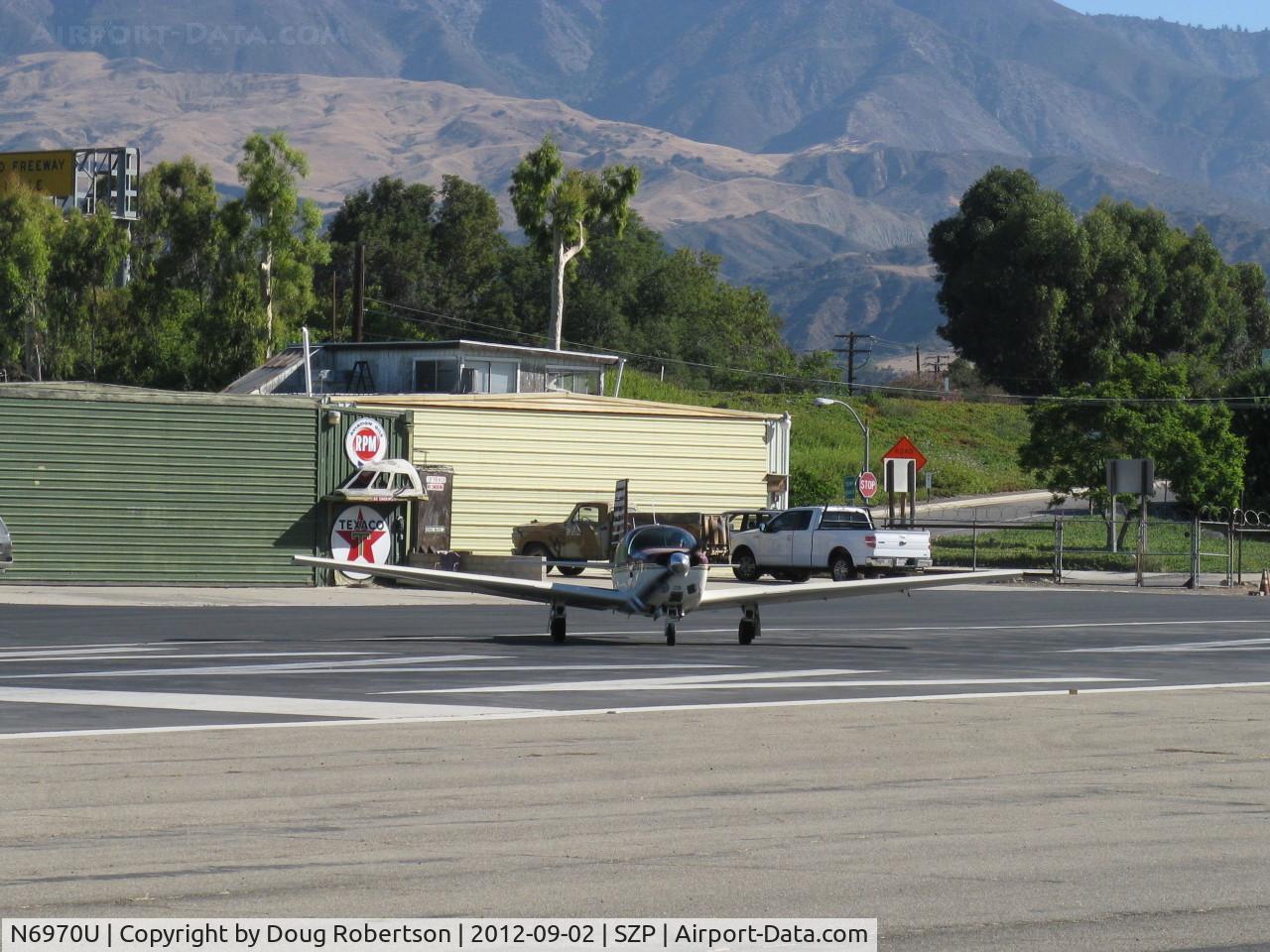 N6970U, 1964 Mooney M20E Super 21 C/N 330, 1964 Mooney M20E SUPER 21, Lycoming IO-360-A1A 200 Hp, taking the active