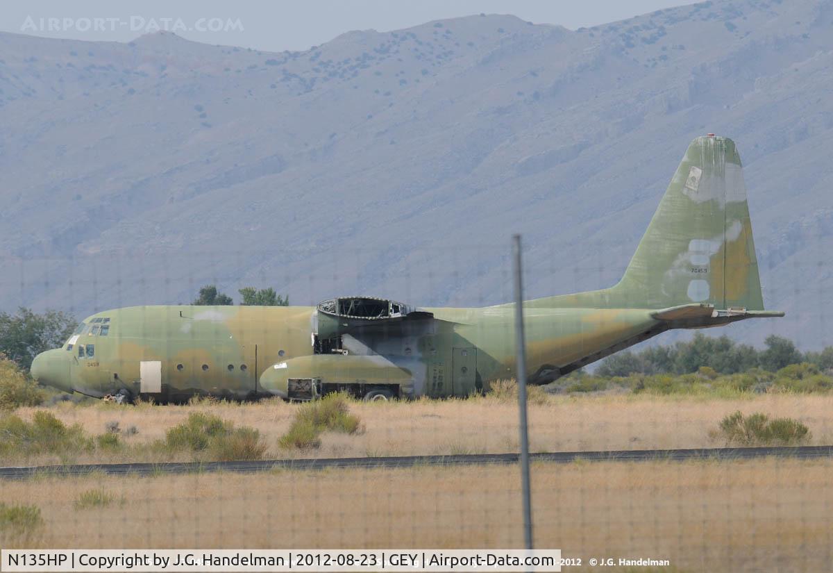 N135HP, 1957 Lockheed C-130A Hercules C/N 182-3166, remains of ex-Hawkins & Powers Hercules.