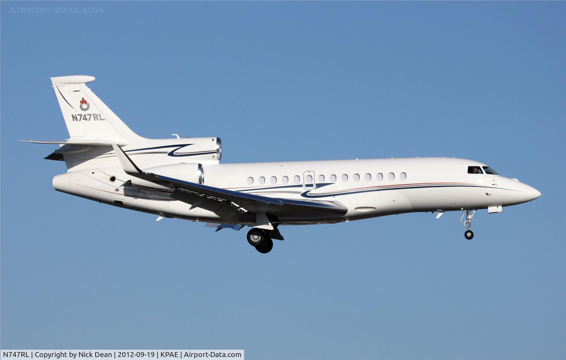 N747RL, 2011 Dassault Falcon 7X C/N 158, KPAE/PAE