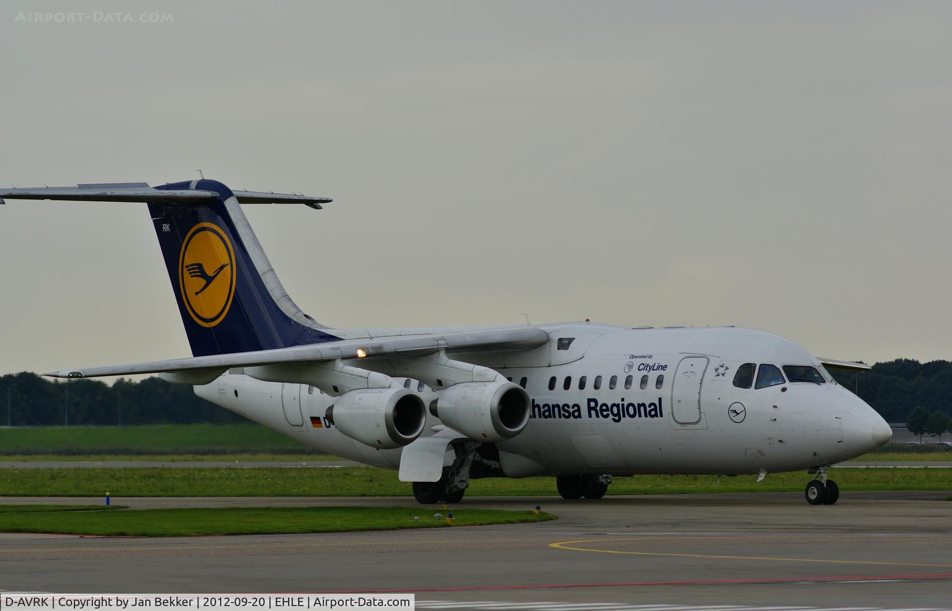 D-AVRK, 1996 British Aerospace Avro 146-RJ85 C/N E.2278, Arriving at Lelystad Airport to get a new livery by QAPS (Air Botswana?)