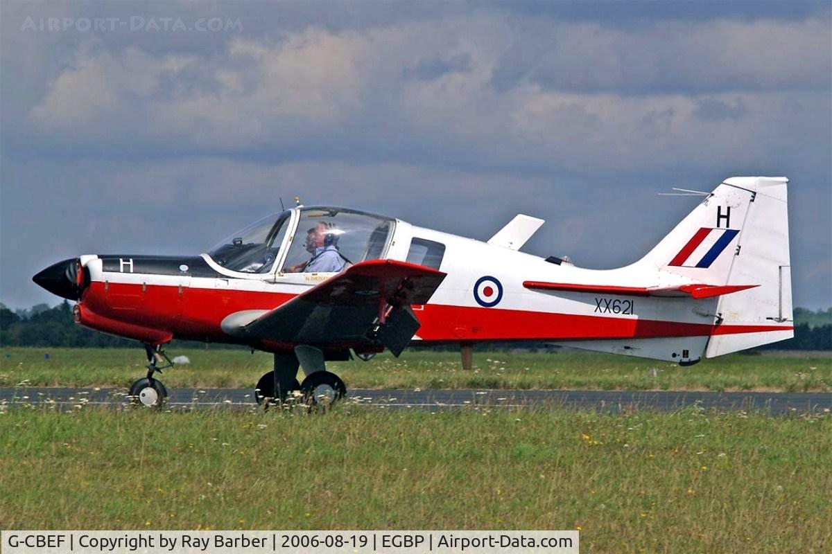 G-CBEF, 1974 Scottish Aviation Bulldog T.1 C/N BH120/286, Scottish Aviation SA.120 T.1 Bulldog [BH120/286] Kemble~G 19/08/2006