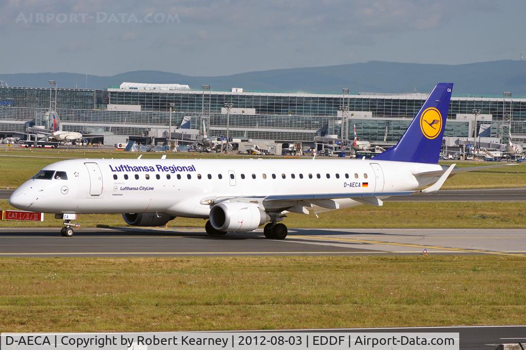 D-AECA, 2009 Embraer 190LR (ERJ-190-100LR) C/N 19000327, Taxiing around for departure