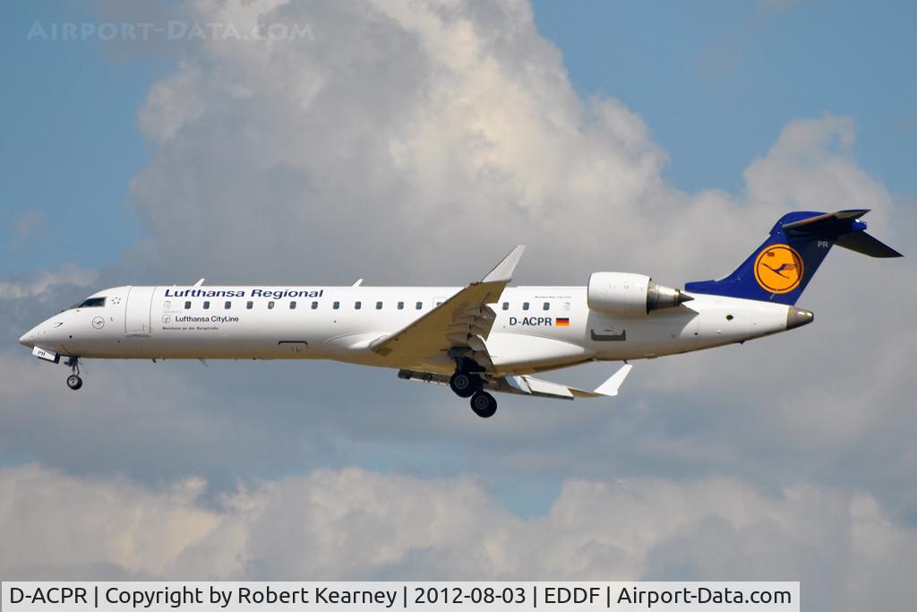 D-ACPR, 2003 Canadair CRJ-701ER (CL-600-2C10) Regional Jet C/N 10098, On short finals for r/w 25L