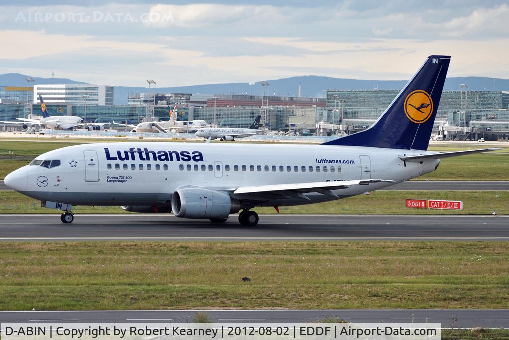 D-ABIN, 1991 Boeing 737-530 C/N 24938, Taxiing around for departure