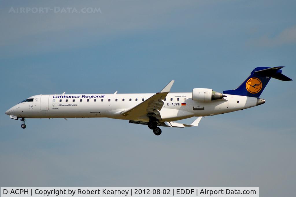D-ACPH, 2002 Canadair CRJ-701ER (CL-600-2C10) Regional Jet C/N 10043, On short finals for r/w 25L