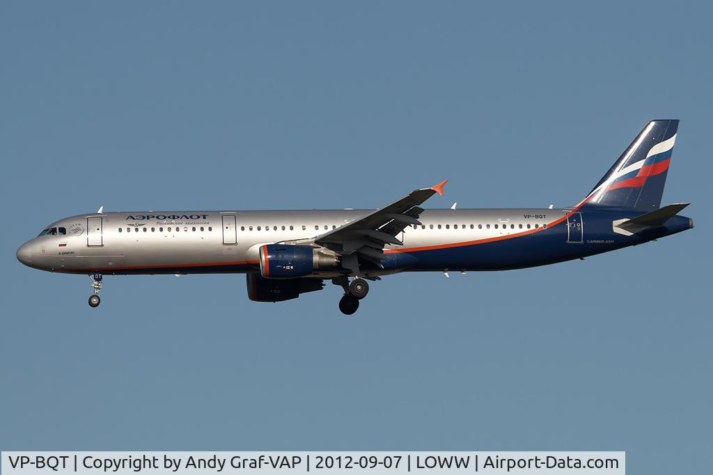 VP-BQT, 2006 Airbus A321-211 C/N 2965, Aeroflot A321