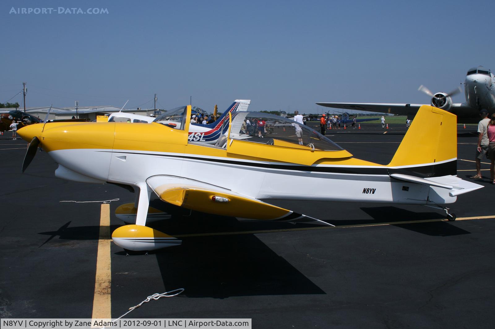 N8YV, 2006 Vans RV-8 C/N 82030, On the ramp during Warbirds on Parade 2012 at Lancaster Airport