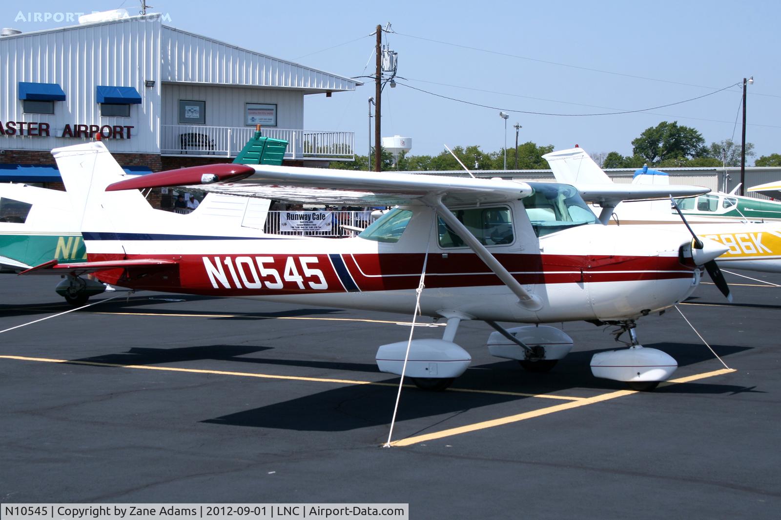 N10545, 1973 Cessna 150L C/N 15074907, On the ramp during Warbirds on Parade 2012 at Lancaster Airport